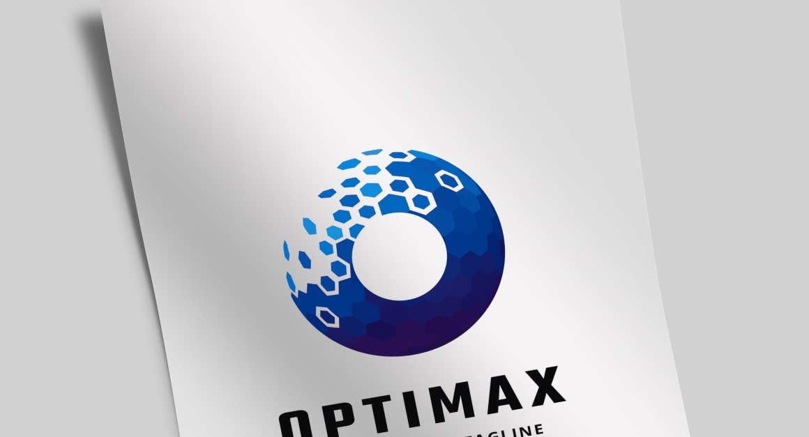 Optimax Pixel Letter O Logo Template - TemplateMonster