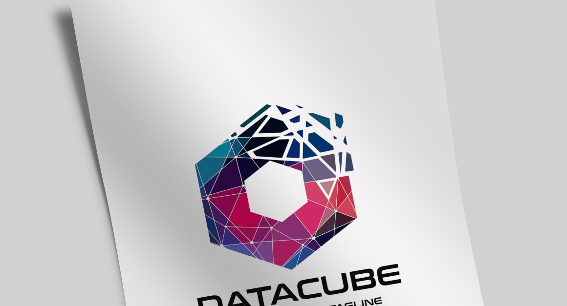 Pixel Data Cube Logo Template #114361 - TemplateMonster