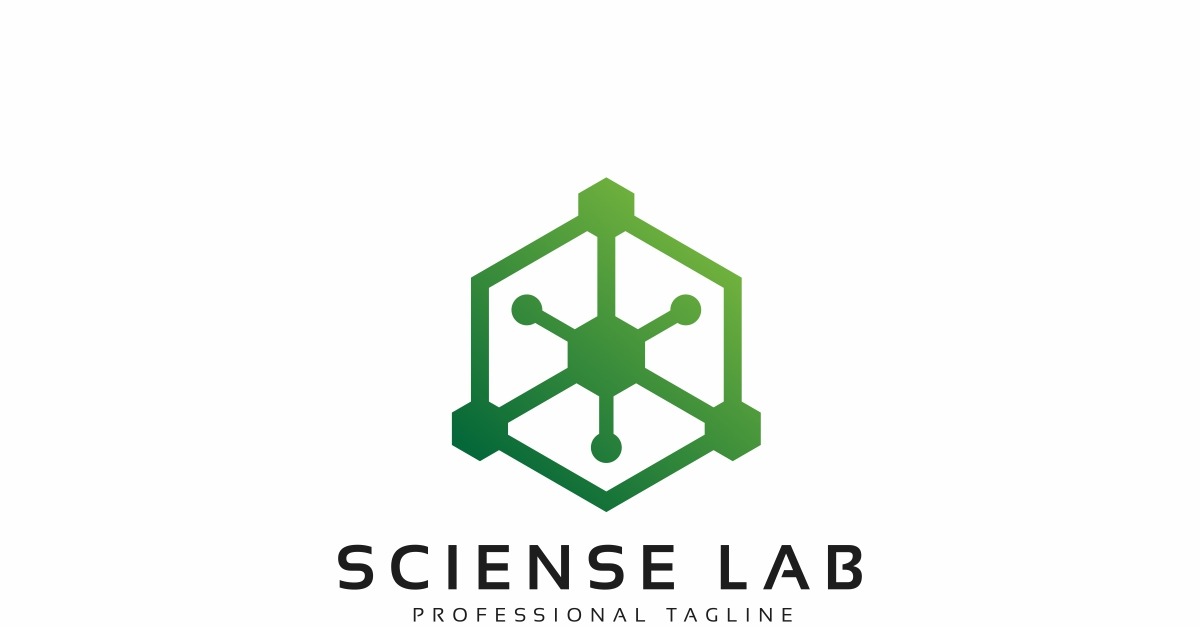 Sciense Hexagon Lab Logo Template #114551 - TemplateMonster