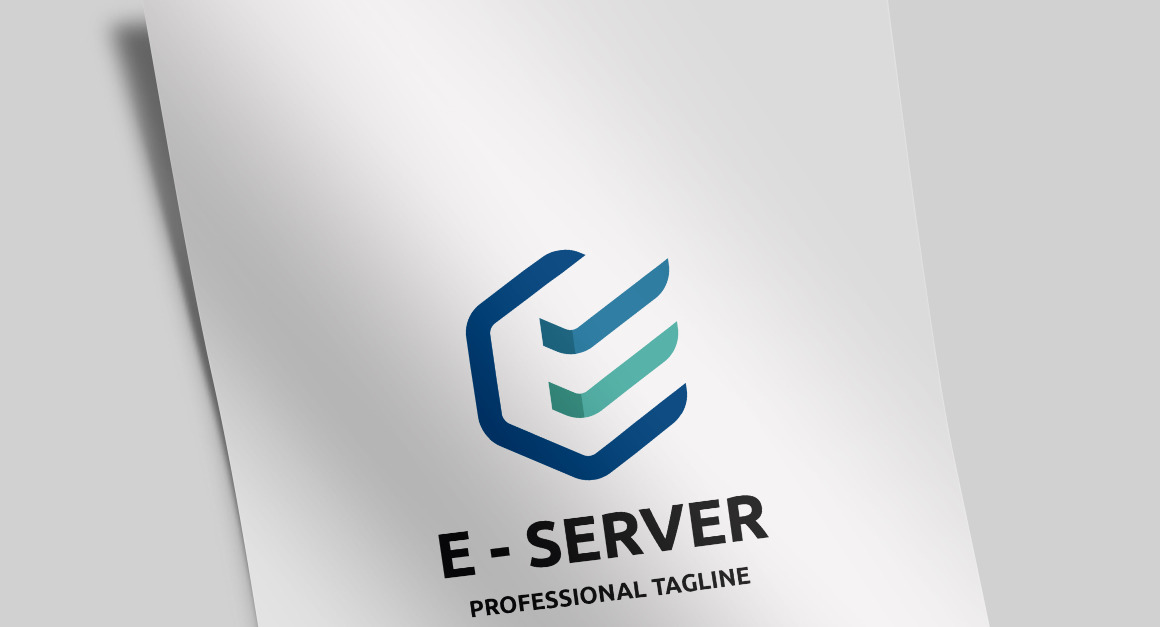 E - Server Letter E Logo Template #114665 - TemplateMonster