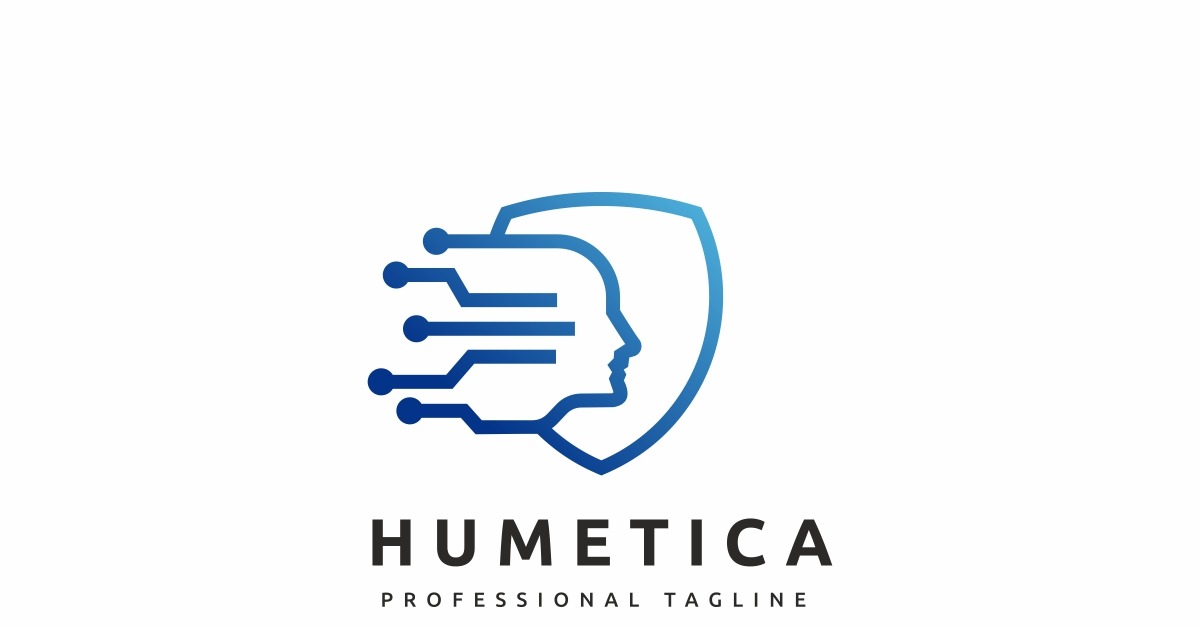 Human Tech Logo Template #115254 - TemplateMonster