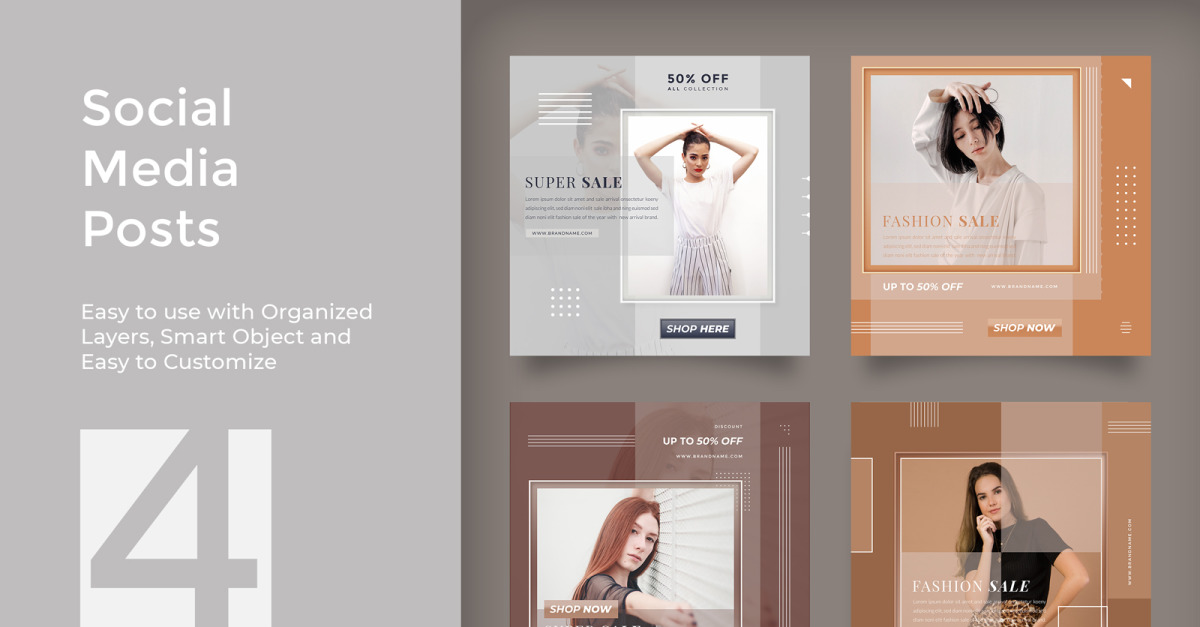 Fashion Social Media Post - Corporate Identity Template