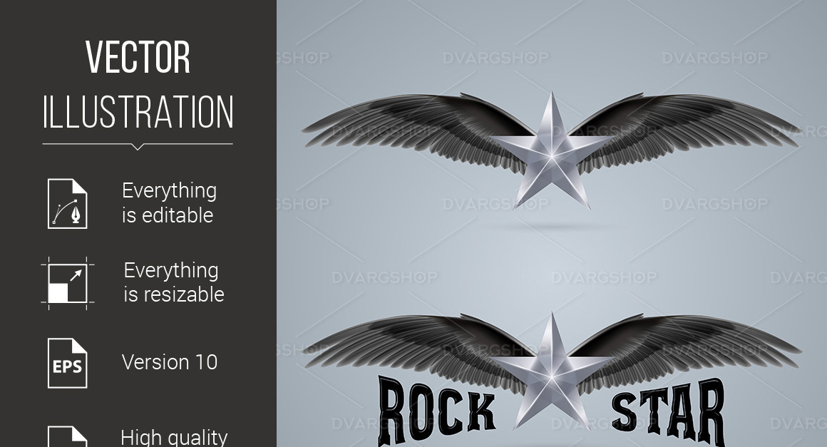 Rock Star - Vector Image #117569 - TemplateMonster
