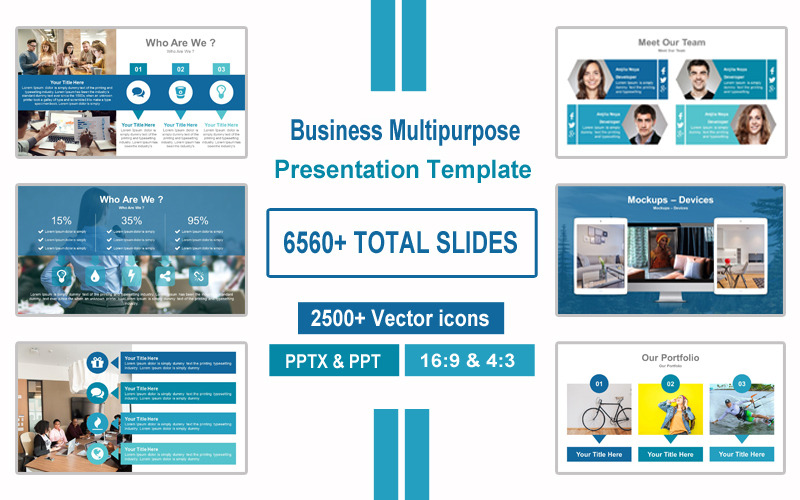 Top - Business Mehrzweck-PowerPoint-Vorlage - TemplateMonster