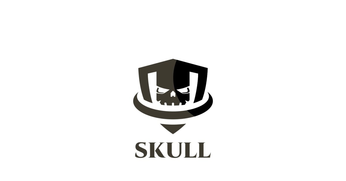 Skull Shield Logo Template #121120 - TemplateMonster