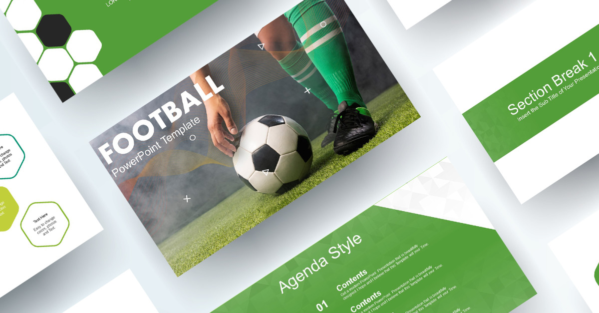 Modelo do PowerPoint - jogo de futebol, Fundos, 07943