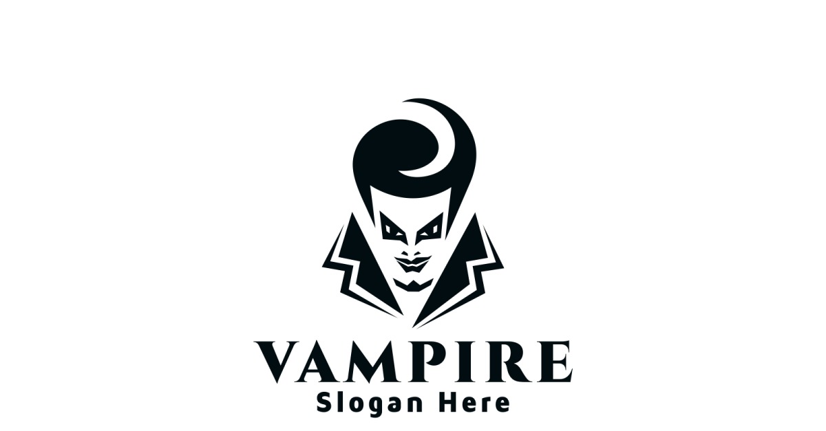 Vampiro Mascote Desenho Logotipo #324095 - TemplateMonster