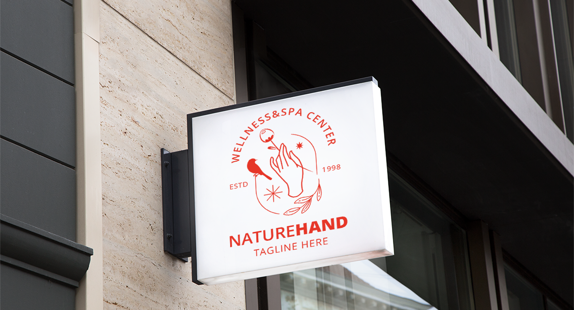 Nature Hand Logo Template #122428 - TemplateMonster