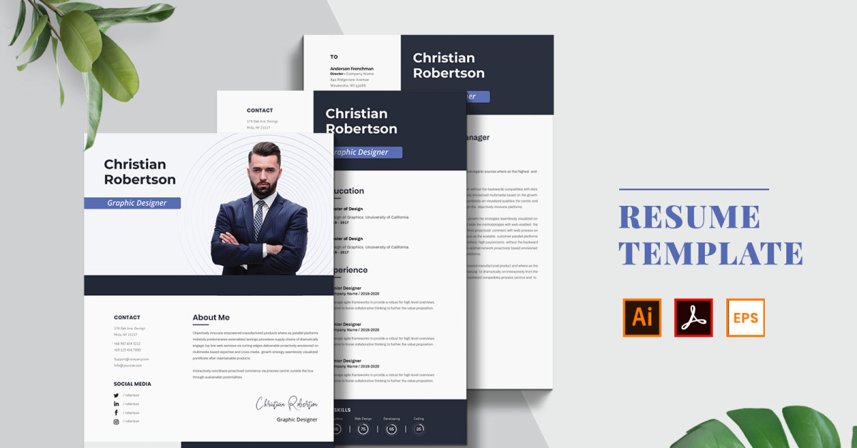 Business Resume Template #123151 - Templatemonster