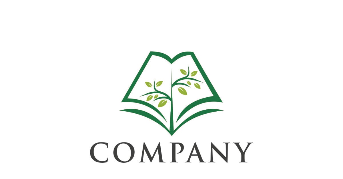 Book Tree Logo Template #123274 - Templatemonster