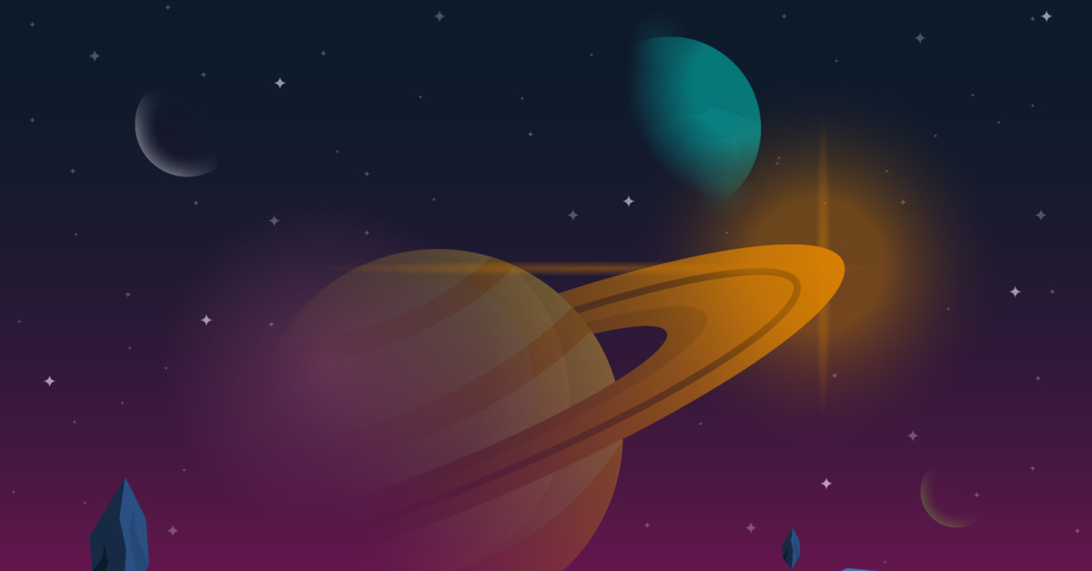 Saturn Planet Space - Illustration #124789 - TemplateMonster