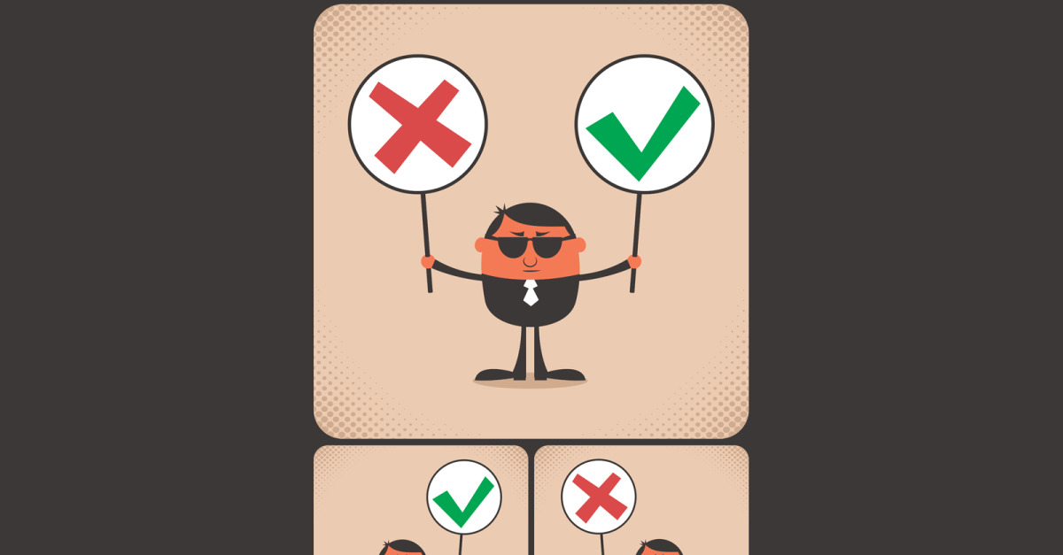 Right and Wrong - Illustration #143555 - TemplateMonster