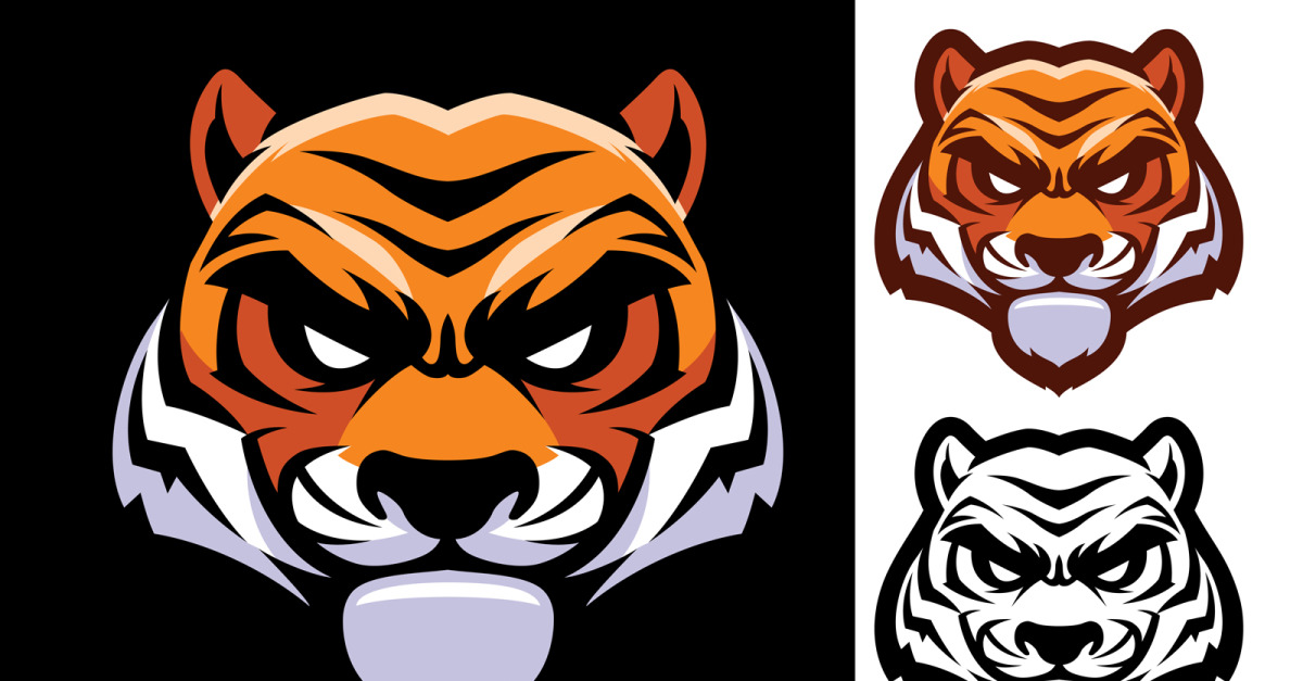 Tiger Head Mascot - Illustration #144850 - Templatemonster