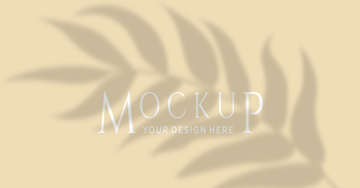 Cream Overlay Shadow overlay Cream color background product mockup