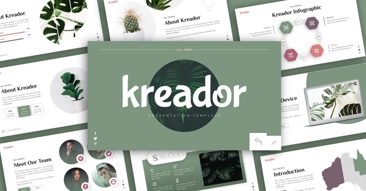 Kreador Creative Presentation Powerpoint Template