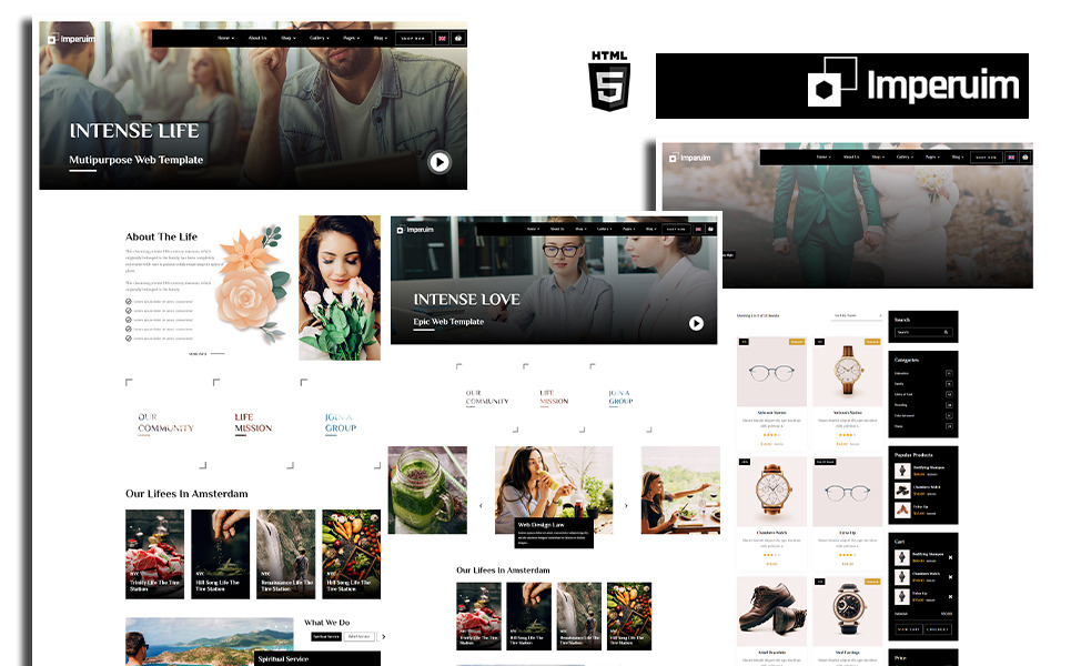 Modèle de site Web polyvalent Imperuim - TemplateMonster