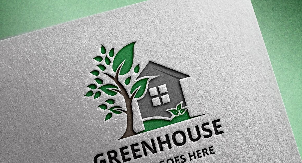 Green House Logo Template #149477 - Templatemonster