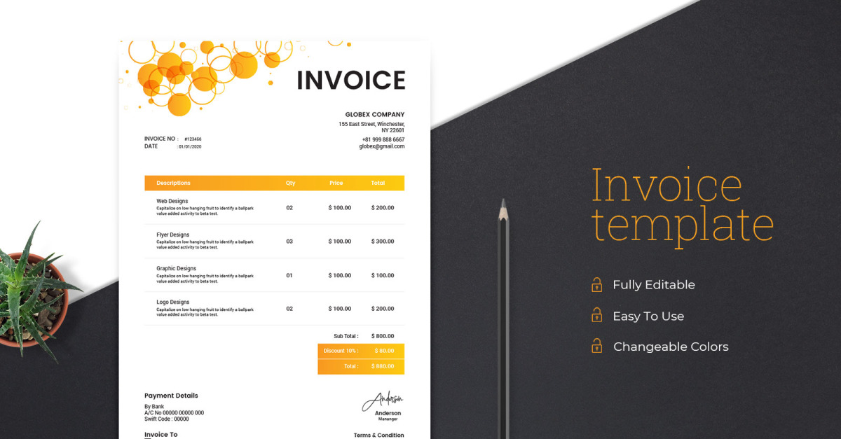 Invoice Template - Corporate Identity Template