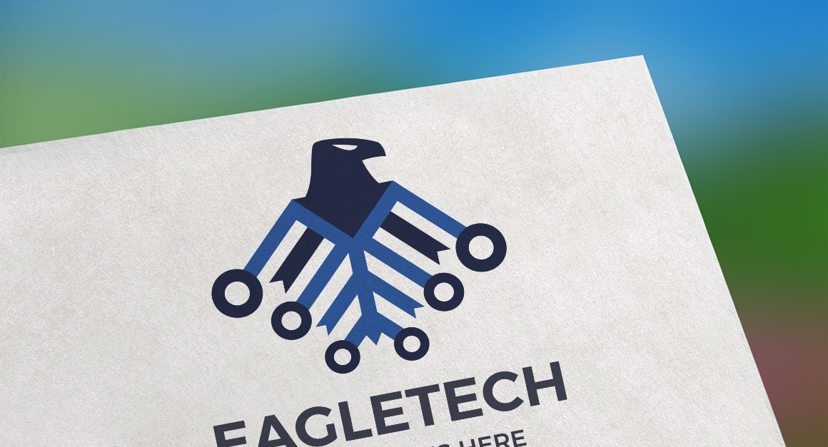 Modèle de logo Eagle Tech #153622 - TemplateMonster