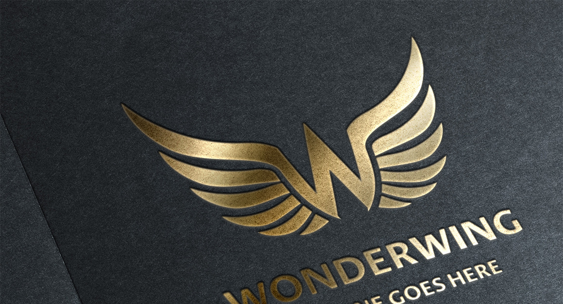 Plantilla de logotipo WonderWing (letra W) - TemplateMonster