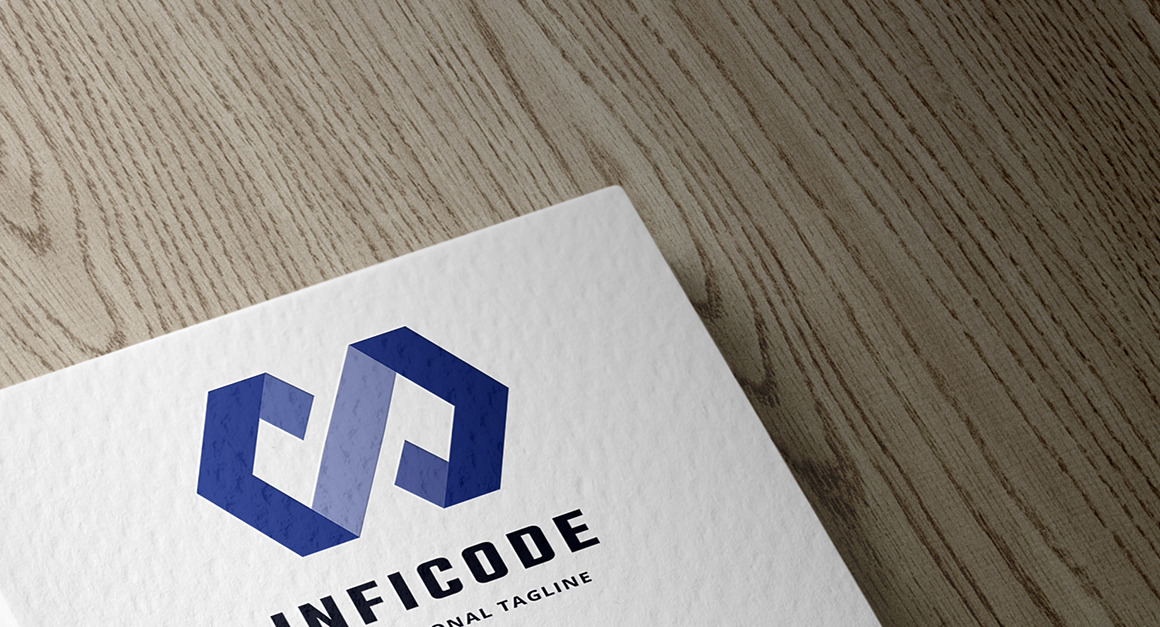 Plantilla de logotipo Infinity Code Maker - TemplateMonster