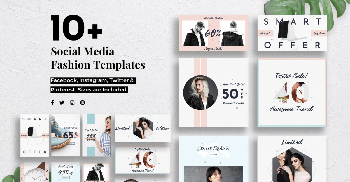 Fashion Social Media Template #154590 - TemplateMonster