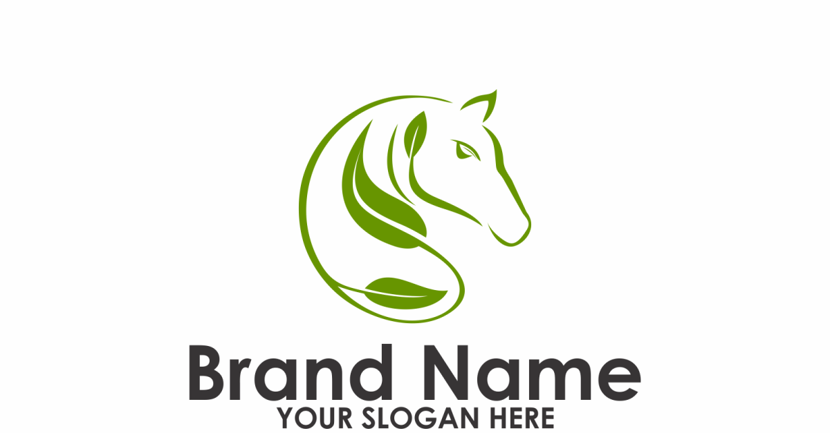Green Horse Logo Template #156994 TemplateMonster