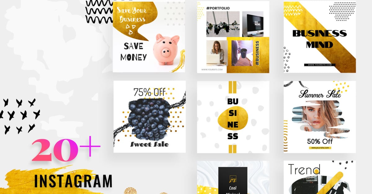 Cool Posts Creative Instagram Post Social Media Template