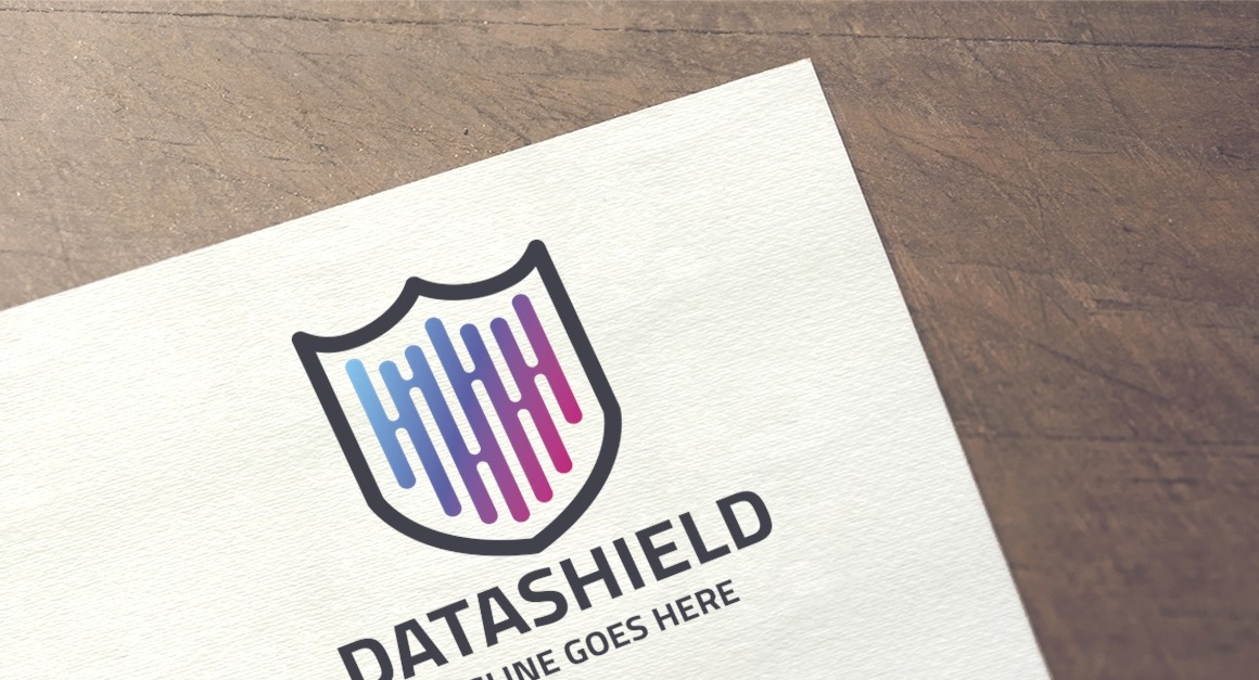 Data Shield Logo Template #158006 - TemplateMonster
