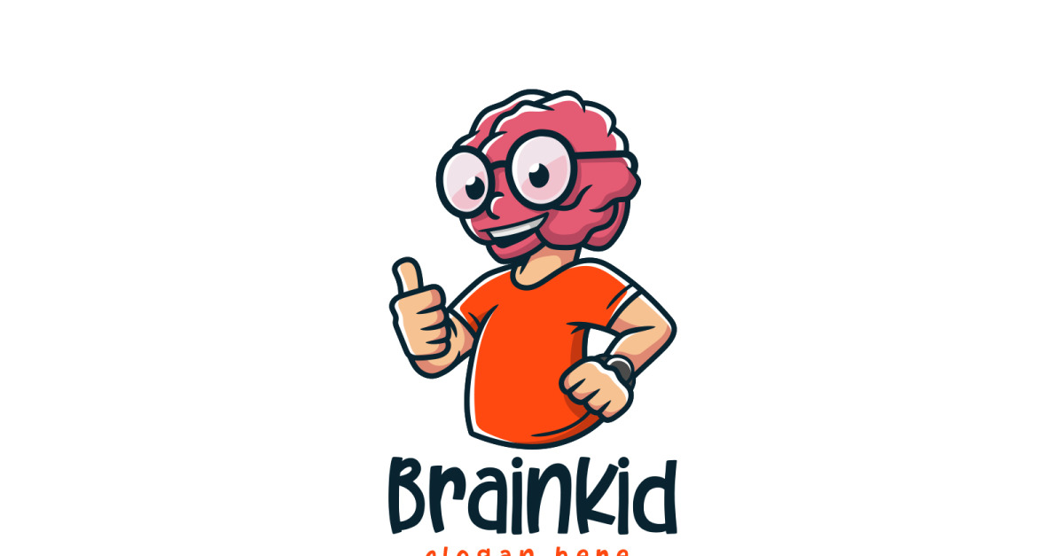 Brain Kid Logo #158768 - TemplateMonster