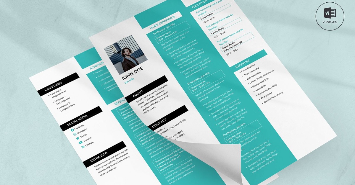 Creative Director CV Resume Template - TemplateMonster