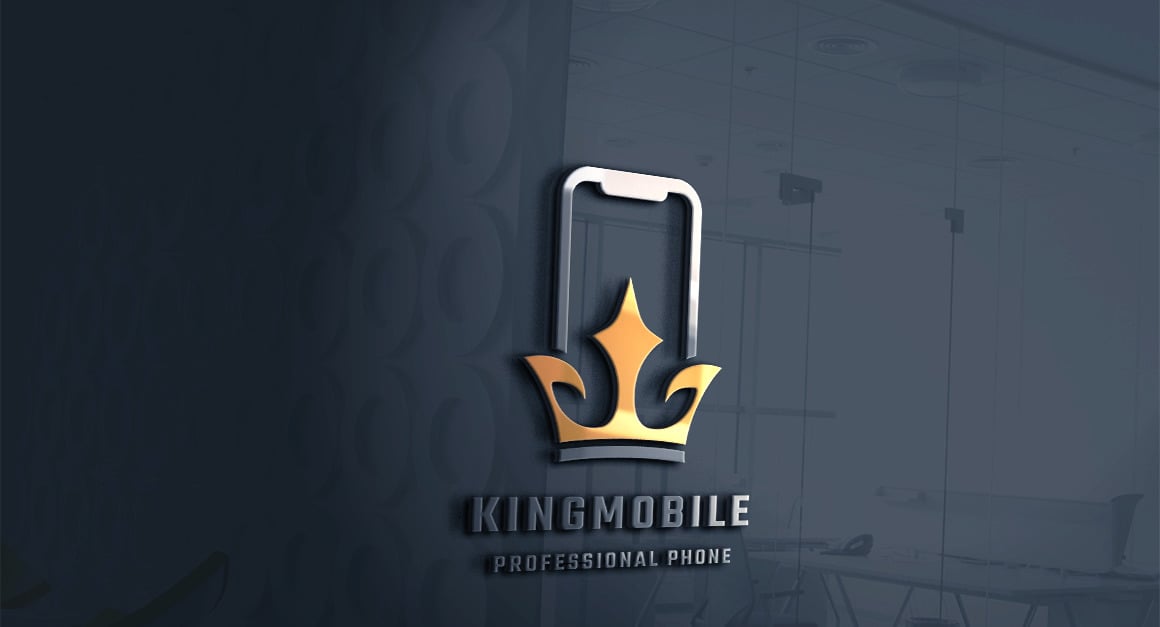 King Mobile Logo Template 159795 TemplateMonster