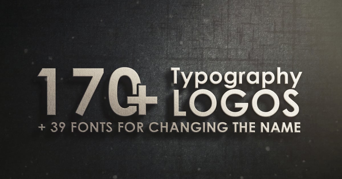 170+ Typography Logo Template #162501 - TemplateMonster