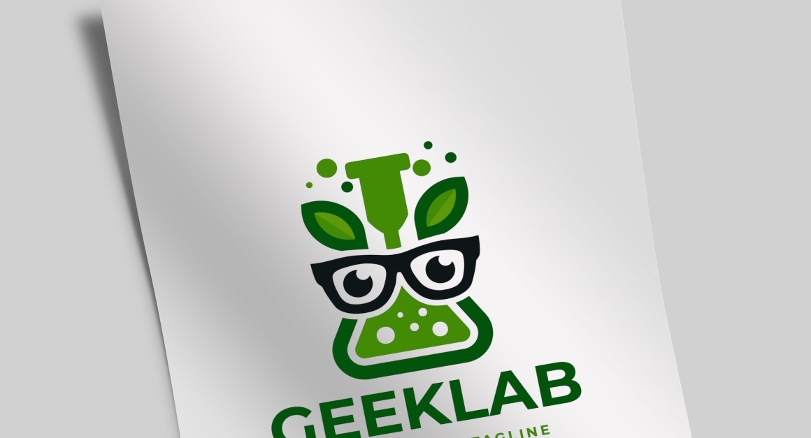 Geek Lab Logo Template #162697 - TemplateMonster