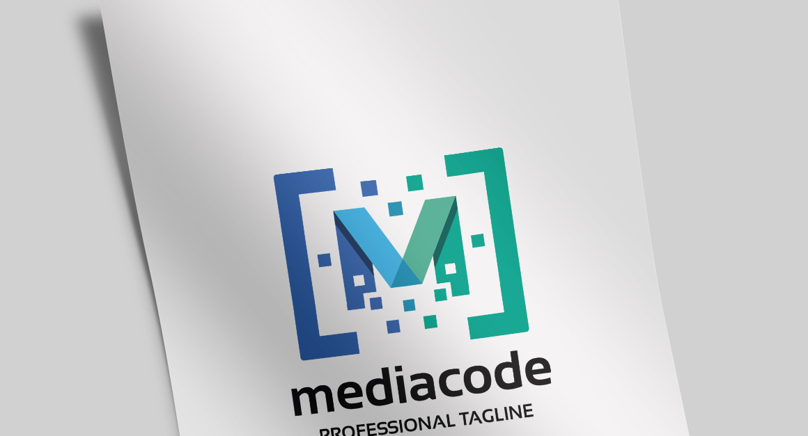 Media Code Letter M Logo Template #162855 - TemplateMonster