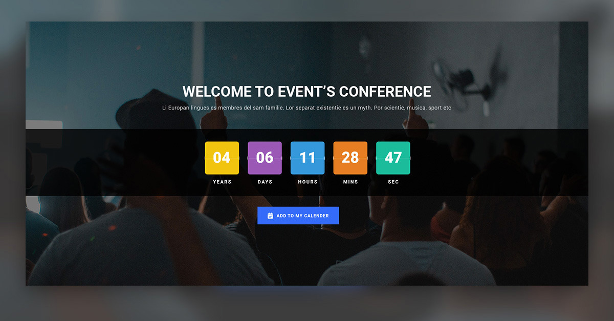 Hero Header for Event and Conference Websites