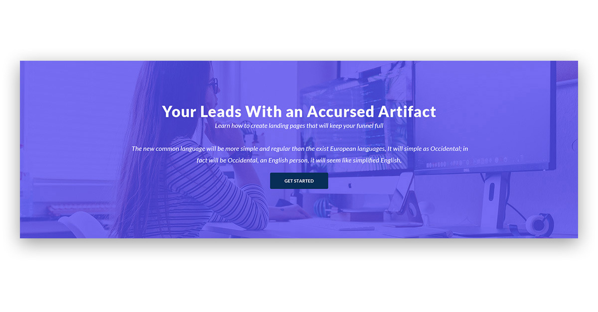 Hero Header for Online Courses Websites - TemplateMonster