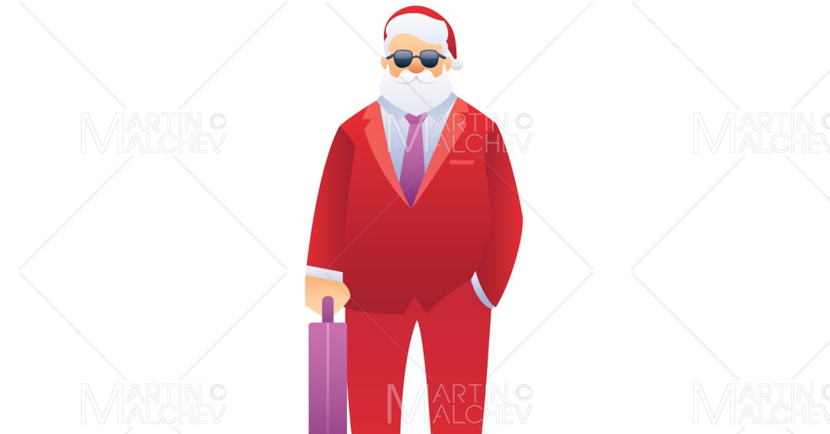 santa in a business suit