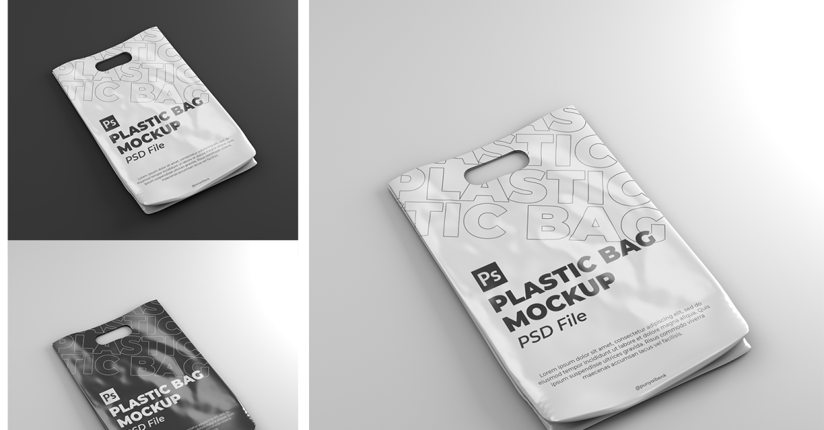 Maqueta de bolsa de plástico #172006 TemplateMonster