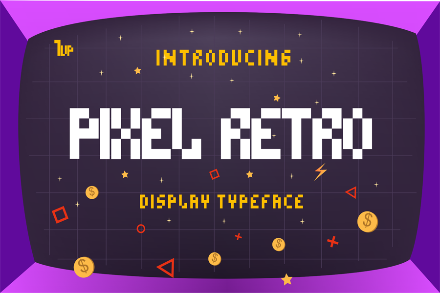 Pixel Retro Font #172172 - TemplateMonster