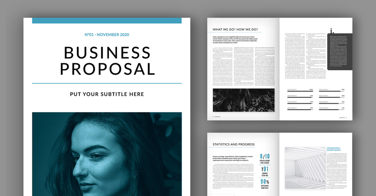 Business Proposal Layout (A4+US) (32 pages) - TemplateMonster