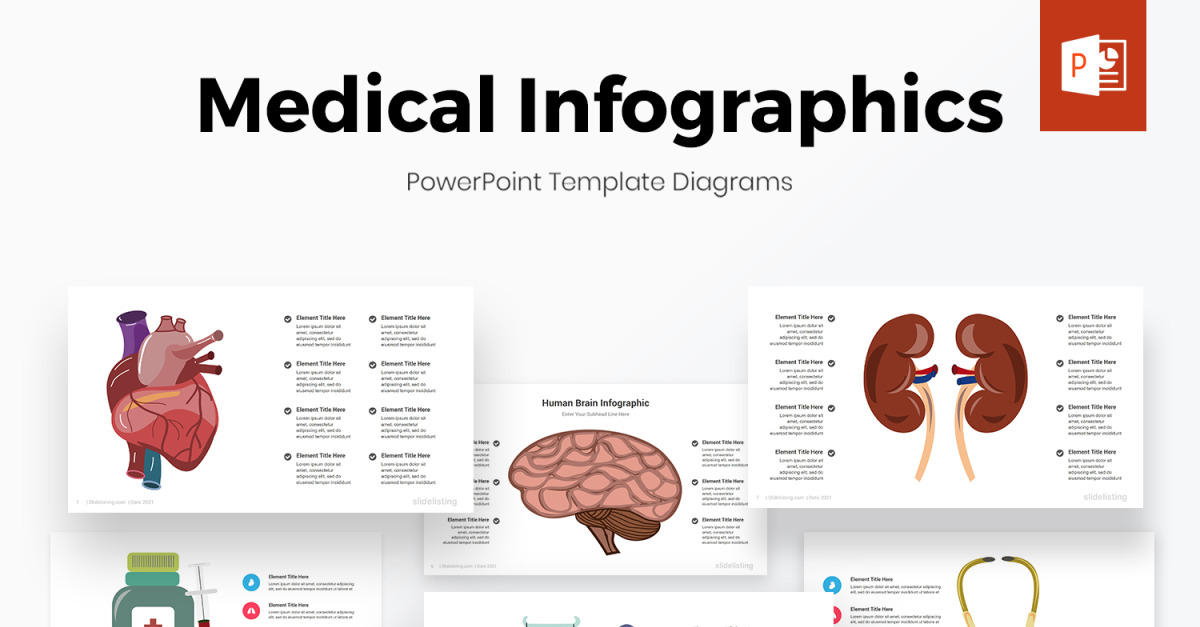 Medizinische PowerPoint-Infografik-Vorlage - TemplateMonster