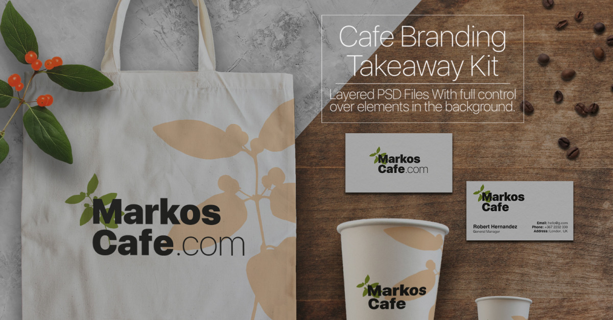 Mockup café para llevar - Mockup Free