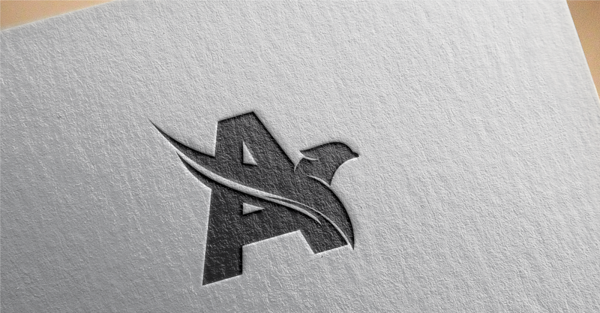 Plantilla de logotipo letra A águila - TemplateMonster