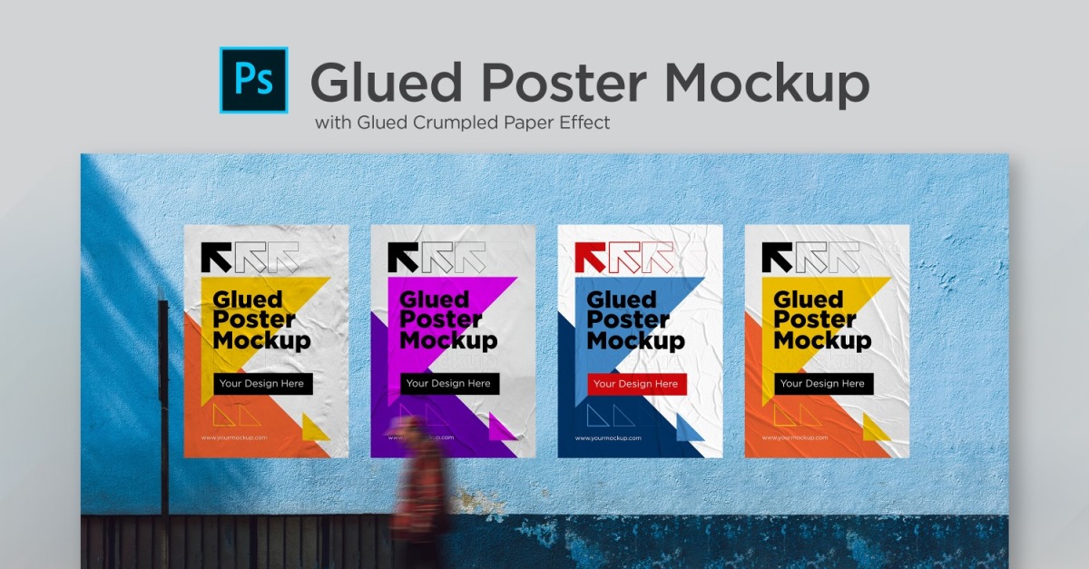 Premium A3 Paper Branding Poster Mockup PSD - Poster Mockup