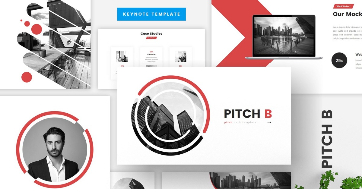 Pitch B - Pitch Deck & Business Keynote Template