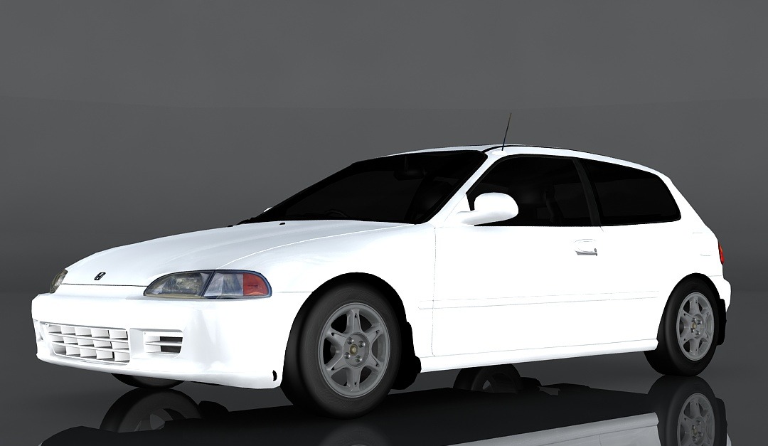 1994 Honda Civic VTI 3D Model #178094 - TemplateMonster