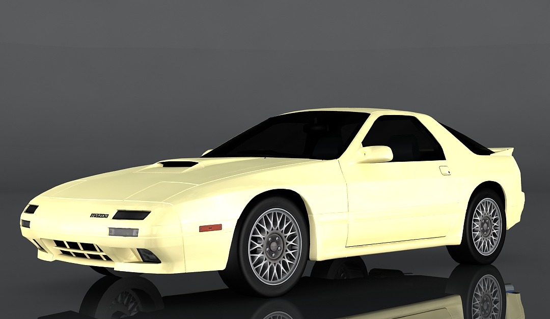 1990 Mazda Savanna RX-7 3D Model #178104 - TemplateMonster