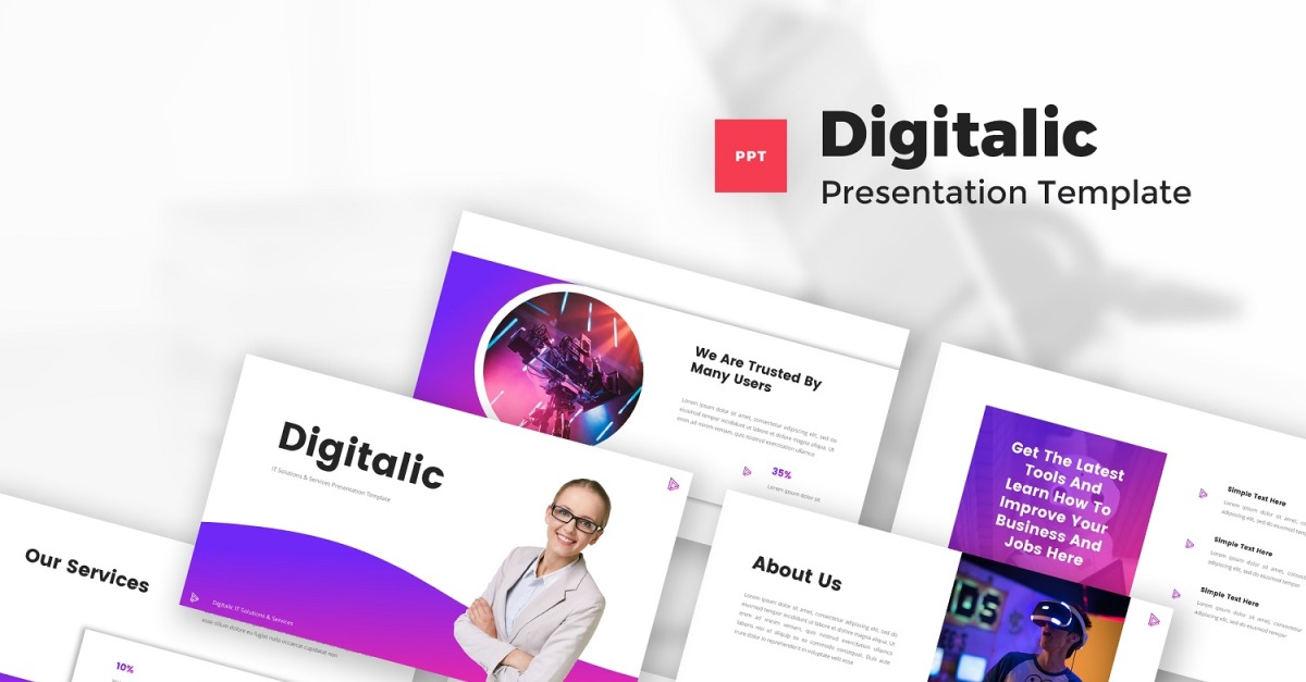 Digitalic - IT Solutions & Services PowerPoint Template