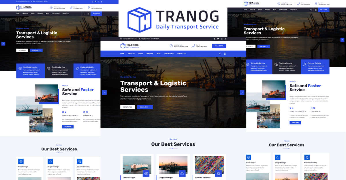 Tranog - Transportation and Logistics HTML5 Template